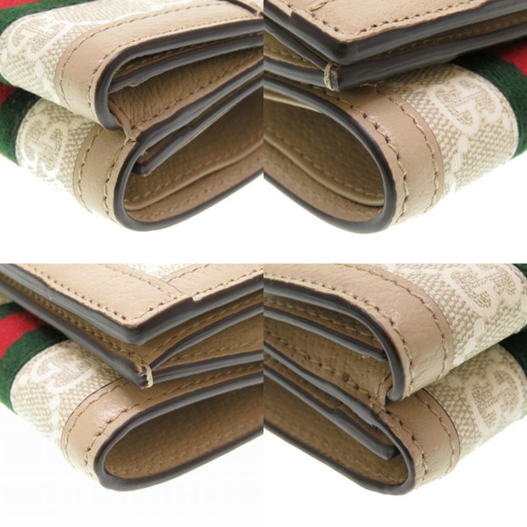 GUCCI Ophidia GG Canvas Beige 735099 Trifold Wallet 0065 - Picture 4 of 8
